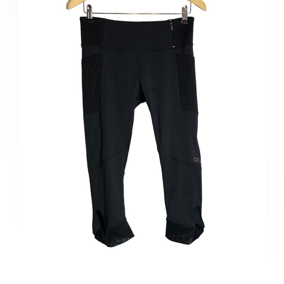 ✅SOLD-Calia By Carrie Underwood | Capri Leggings Twist Mesh Cuff Zip Pocket - Picture 5 of 7